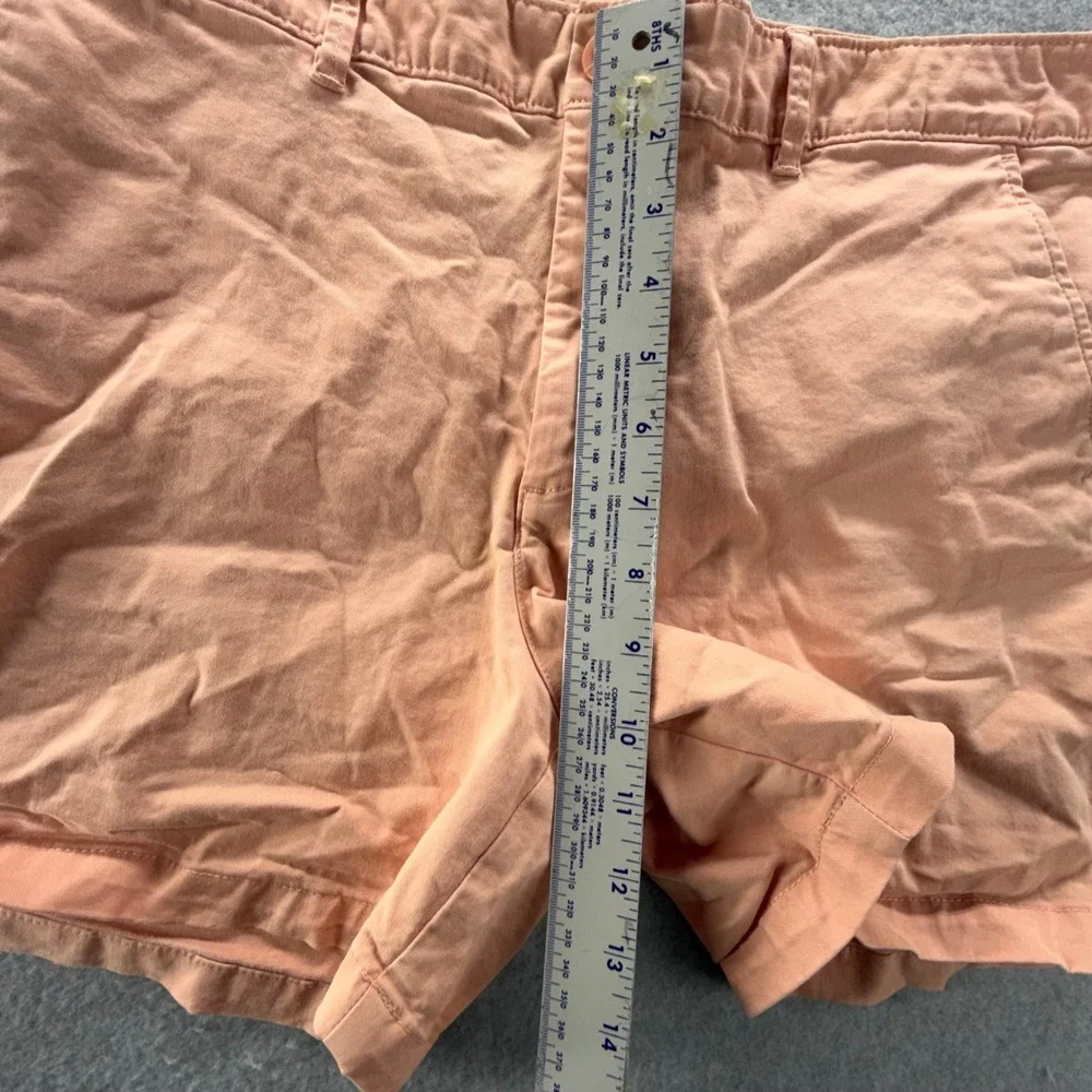 Eddie Bauer Legendwash Stretch Shorts Womens 14 Peach Coral Slightly Curvy 5in